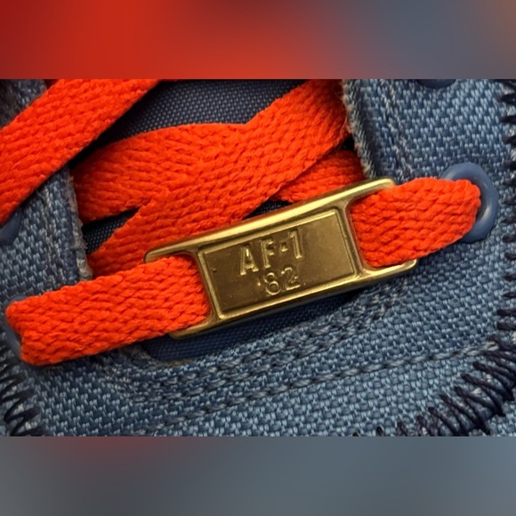 Nike Air Force 1 Low Distance Blue Atomic Red US12 - Picture 7 of 10